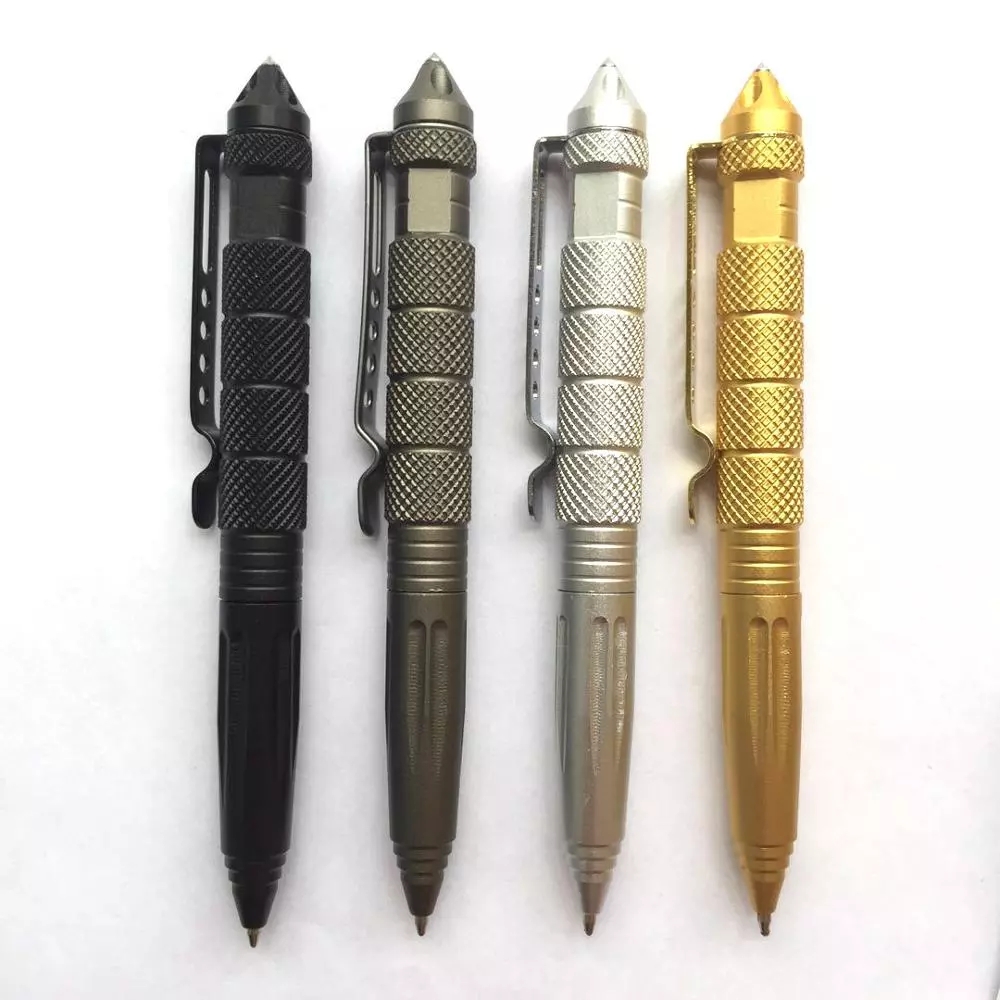 Herramienta de defensa Personal de alta calidad, bolígrafo táctico de autodefensa, multiusos, de aluminio, antideslizante, portátil, EDC para exteriores
