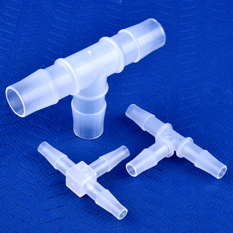 5 ~ 200 Chiếc O.D 1.6 ~ 15.8Mm Nhựa PP Tee Kết Nối Vườn Ống Tưới Chung Bể Cá Adapter máy Bơm Không Khí Vòi Chùa Khớp