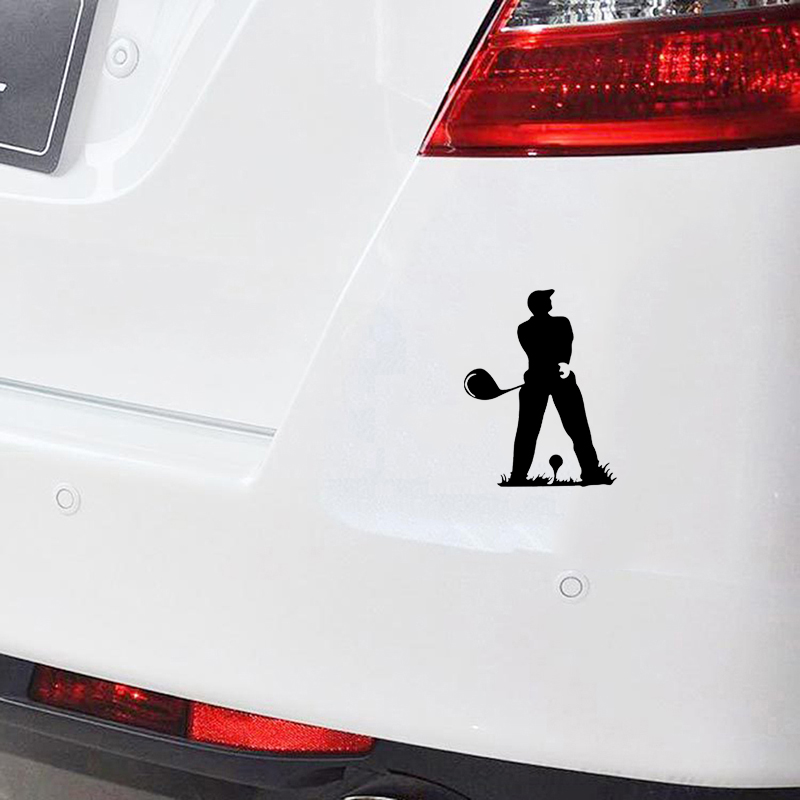 17*13.1Cm untuk Stiker Mobil Golf Lucu Luar Ruangan Olahraga Vinil Decal Lucu Motor SUV Bumper Laptop Mobil Styling