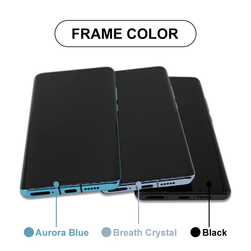 AMOLED สําหรับ HUAWEI P30 Pro จอแสดงผล VOG-L04 VOG-L09 VOG-L29 VOG-TL00 Touch Screen Digitizer อะไหล่ทดแทนสําหรับ P30 Pro LCD