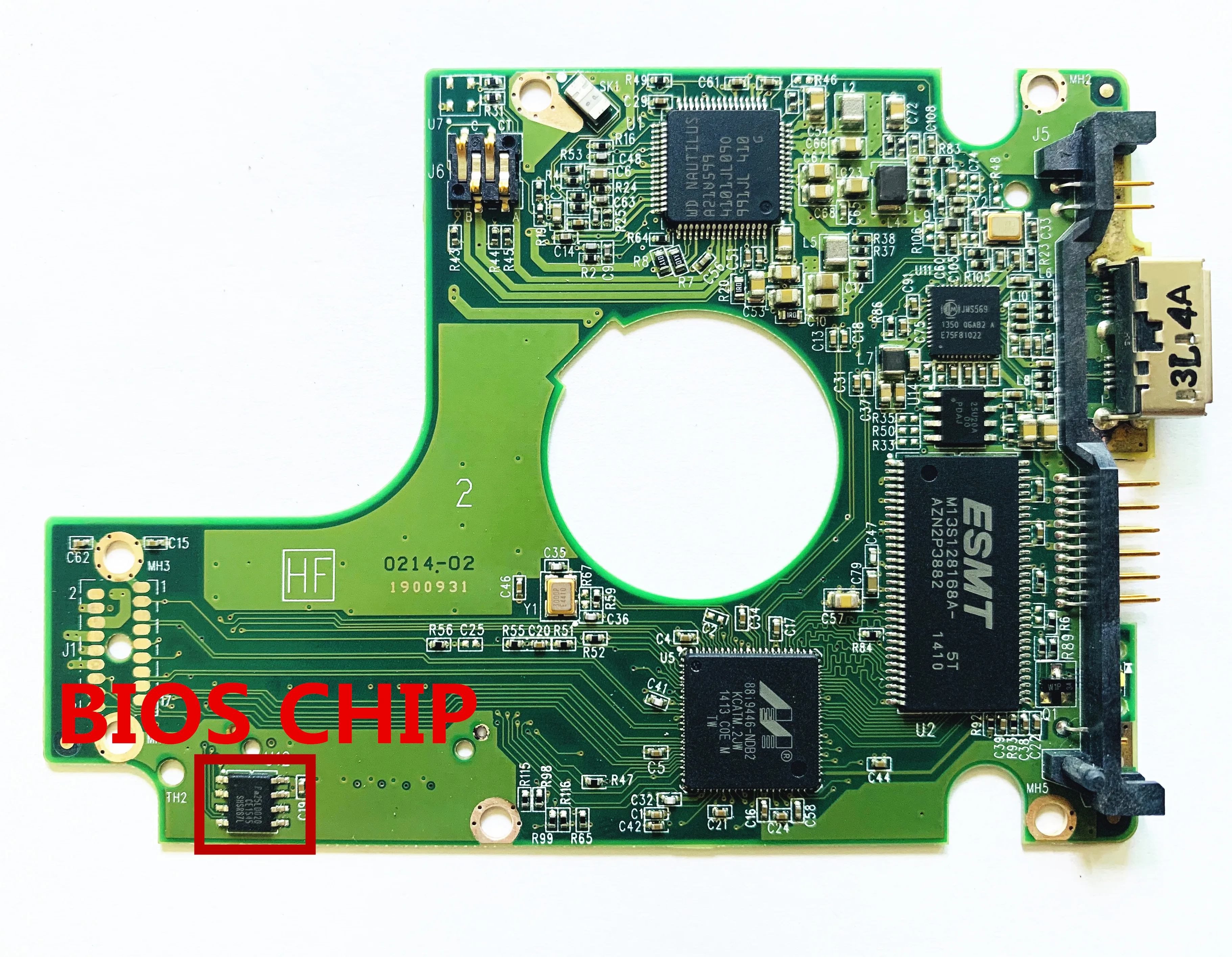 WD5000BMVW WD10JMVW / HDD PCB USB 3.0/ 2060- 771961 -001 REV A, 2060- 771961 -001 REV B 2060 771961   001 / 771961 -F01, -101, -G01