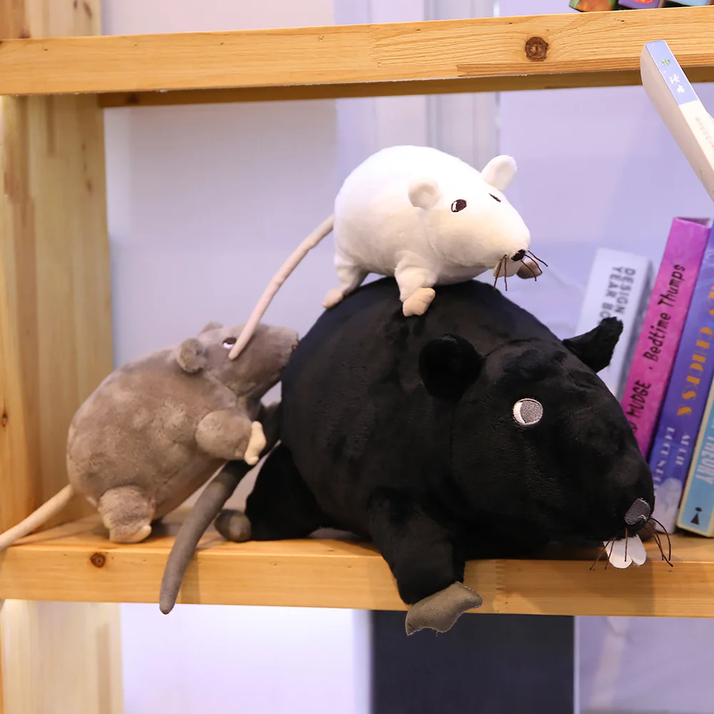 1Pc 20Cm Mới Mini Sang Trọng Mô Phỏng Chuột Plushie Búp Bê Nhồi Bông Chuột Sang Trọng Chơi Động Vật Linh Vật Peluche Chuột búp Bê Cho Bé