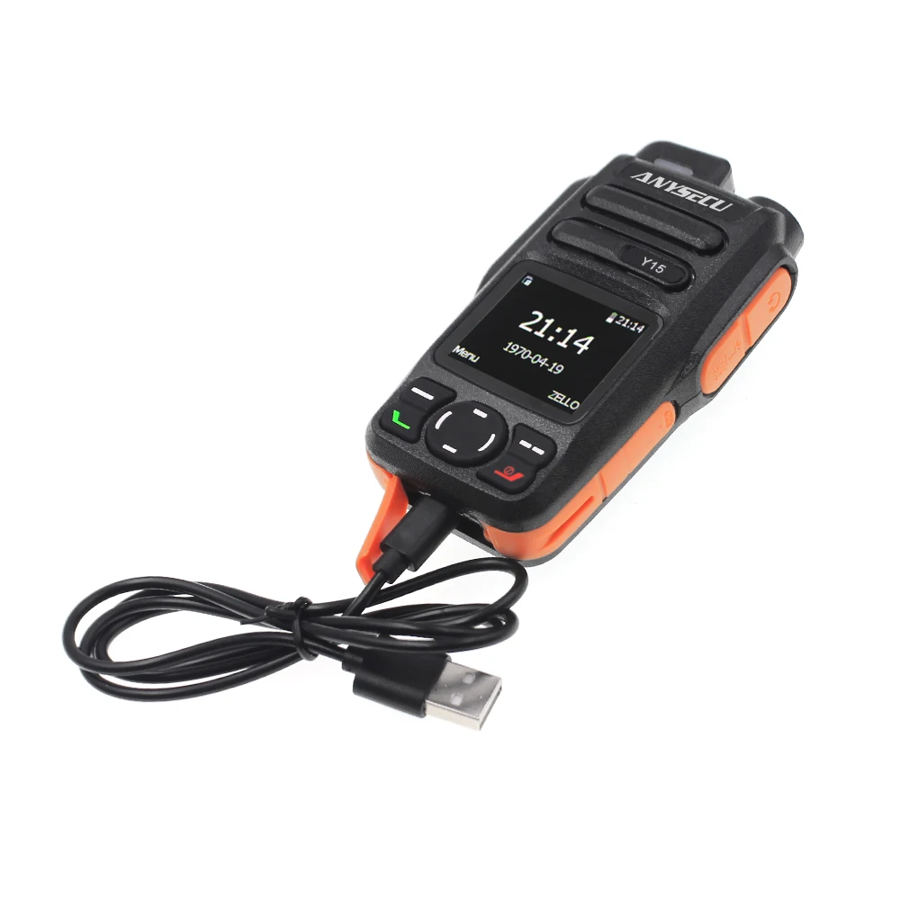 ANYSECU Y15 Android 5.1 Radio di rete 4G LTE/WCDMA/GSM POC Walkie Talkie compatibile con Zello o Real-ptt