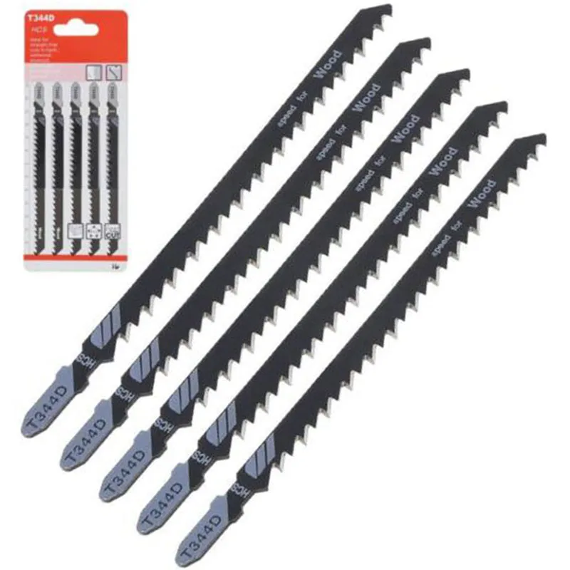 5 PACK จิ๊กซอว์ใบมีดตัดเครื่องมือสําหรับไม้แผ่นแผงยาวพิเศษ 6T T344D TOP 152 มม.งานไม้เครื่องมือสําหรับ Fast ตัดตรง