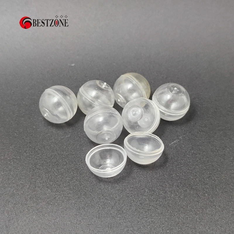 Mini 100 Chiếc 0.59Inch D15MM Rõ Ràng Trong Suốt Viên Đồ Chơi Bất Ngờ Bóng Trống Vỏ Trứng Trẻ Em Hộp Nhỏ