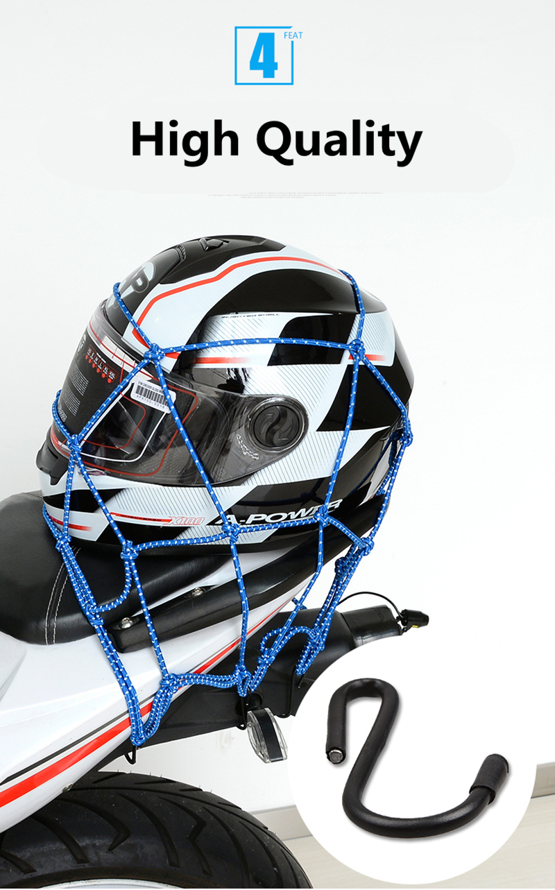 40x40cm Reflection Motorcycle Cargo Net Motorcycle ATV Luggage storage organizer Net