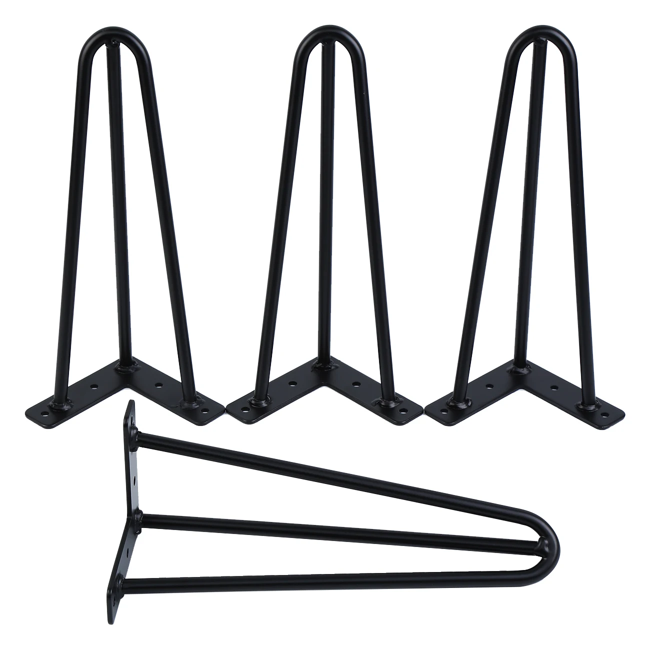 4 pièces épingles à cheveux pieds épingles à cheveux patins de Table épingle à cheveux pieds de Table support de pied de Table bricolage artisanat