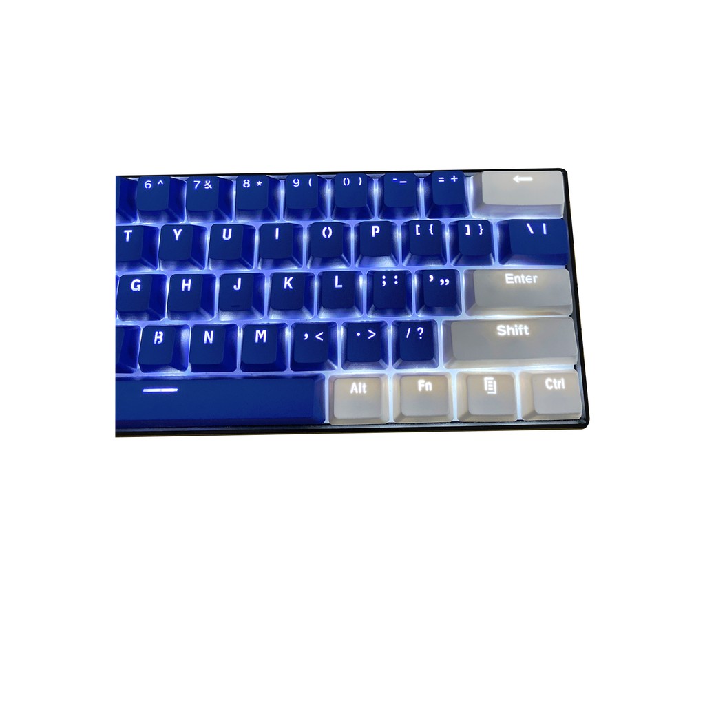 Topwang Keycaps61 Keycaps, PBT Keycaps, Backlit Dua Warna Keyboard Mekanik Keycaps GH60 / RK61 / ALT61 / Annie Keyboard