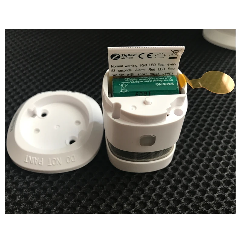 Thông Minh Cảm Biến Báo Cháy EN14604 Chấp Thuận Zigbee Đầu Báo Khói Làm Việc Với KAKU Nhà Trợ Lý Conbee 2
