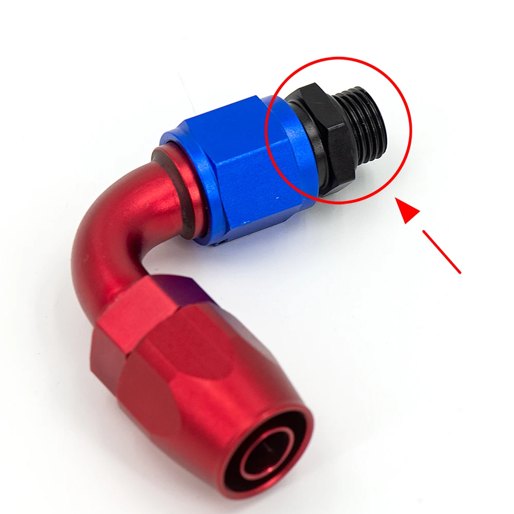 1 Chiếc Hợp Kim Nhôm AN6 8 10 12 Đến Một Để M14 M16 M18x1.5 Hệ Mét Nhiên Liệu Vòi Adapter Ống Ren lắp Treo Xe Ô Tô Làm Mát Hệ Thống