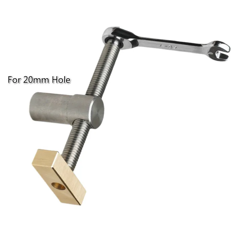 Clip de escritorio para carpintería, abrazadera de Clip fija rápida, tornillo de banco de fijación de latón para bancos de carpintería con orificio de 19mm/20MM, herramienta de carpintero