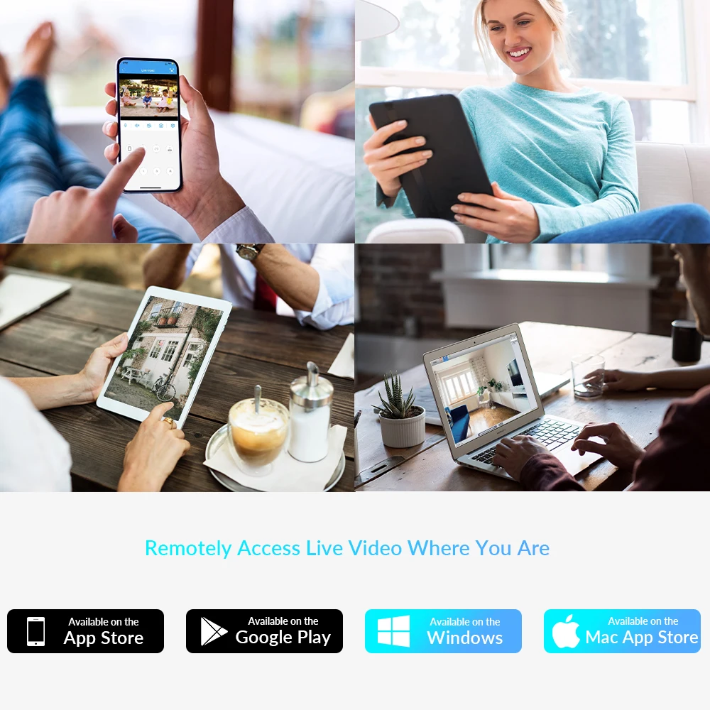 8MP 4K กล้อง IP WiFi การเฝ้าระวังกลางแจ้ง Home Security Protection กล้องวงจรปิด Wi Fi Camara 5MP วิดีโอ Wi-Fi กันน้ํา CamHi IP CAM