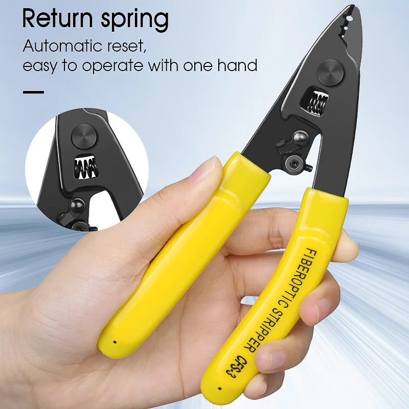 CFS-3 Three-port Fiber Optical Stripper Pliers Wire Strippers for FTTH Tools Optic Stripping Plier Tool
