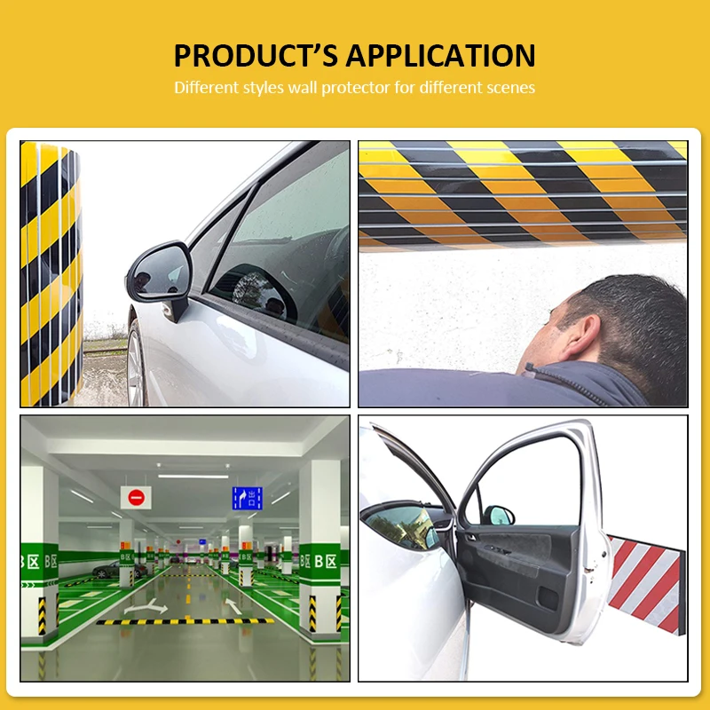 2 Chiếc Cao Tầm Nhìn Phản Quang Dán Nhà Để Xe Tường Bảo Vệ Xốp Dán Tường Góc Bảo Vệ Cửa Xe Ô Tô Bảo Vệ An Toàn Bãi Đỗ Xe