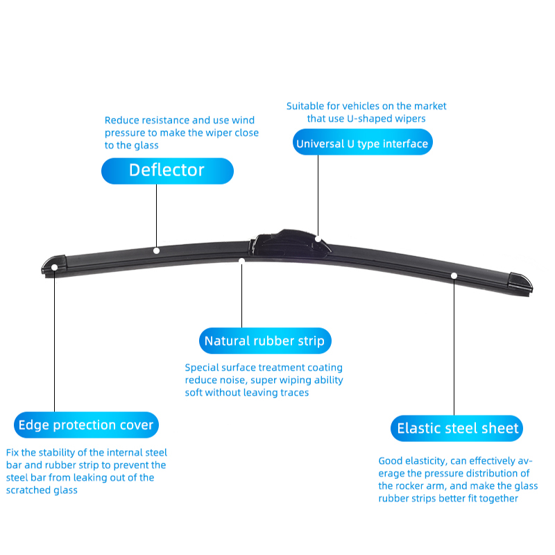 CELANOVA Wiper Blade Mobil untuk Lexus ES300H/200 2016- 26 "+ 18" Wiper Karet Wiper Kaca Depan