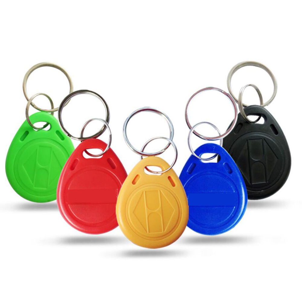 100pcs/lot EM4305 T5577 125khz Copy Rewritable Writable Rewrite keyfob RFID Tag Key Ring Card Proximity Token Badge Duplicate