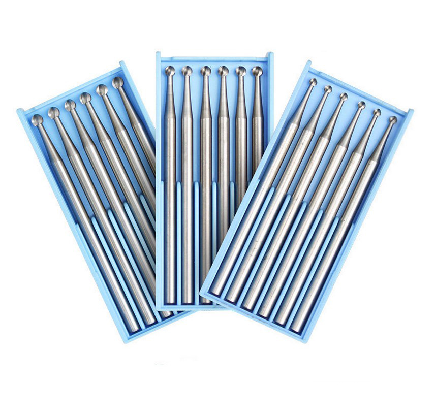 6 Chiếc Hợp Kim Thép Vonfram Vòng Burs Olive Hổ Phách Khắc Dao Khắc Cấp Cối Xay Gỗ Router Bit Gỗ Dao Phay