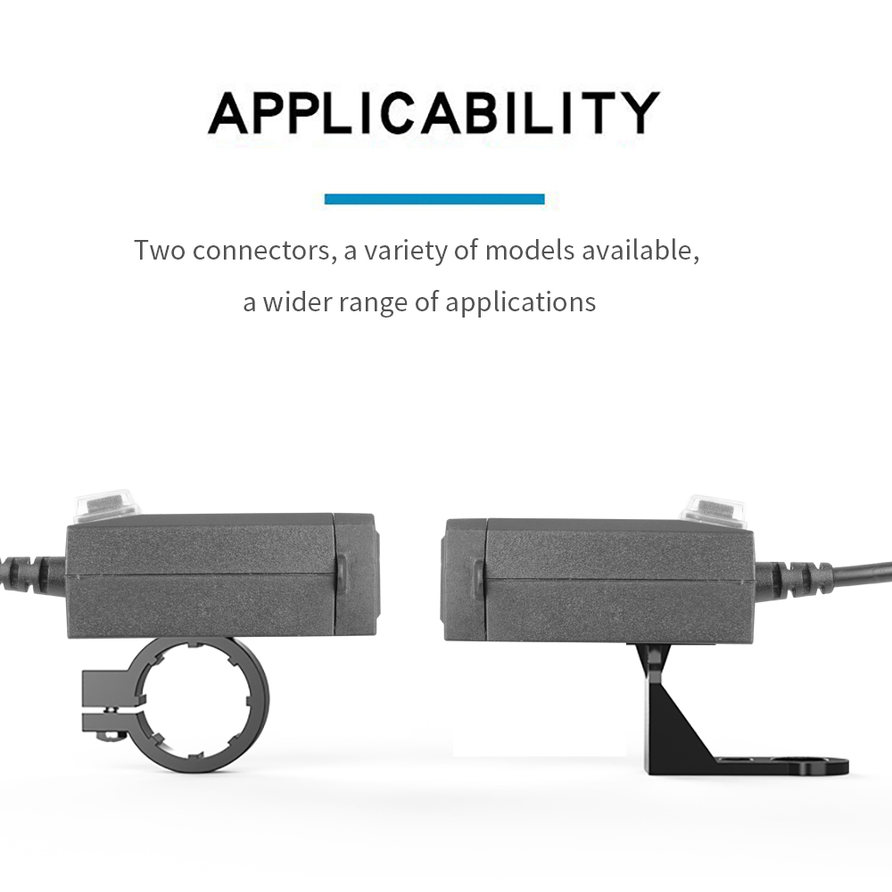 Cargador montado en vehículo para motocicleta, adaptador USB resistente al agua, puerto USB Dual para teléfono de 12V, carga rápida 3,0 con interruptor, accesorio para motocicleta