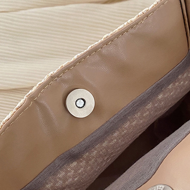 ผ้าพันคอผ้าไหมผู้หญิงฟางทอ Tote กระเป๋าสะพาย Casual ทอผ้าไหล่กระเป๋าขนาดใหญ่ความจุกระเป๋าเดินทาง Tote กระเป๋ากระเป๋าถือ