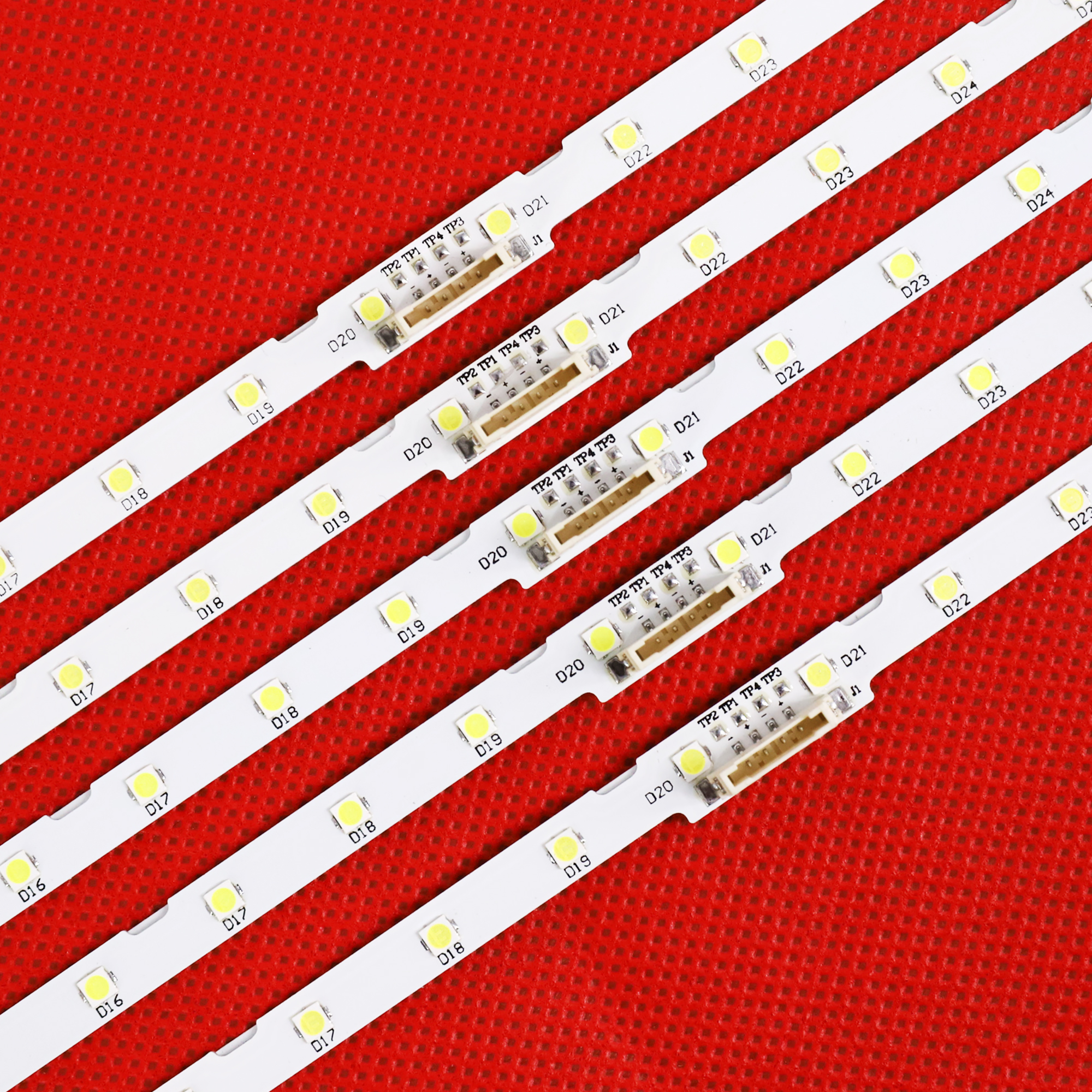 (Novo kit) 10 PCS tira retroiluminação LED 40 lâmpada para Samusng 55 "TV UE55NU7100 UE55NU7105 55NU7100 UE55NU7170 UE55NU7300 UE55NU7400