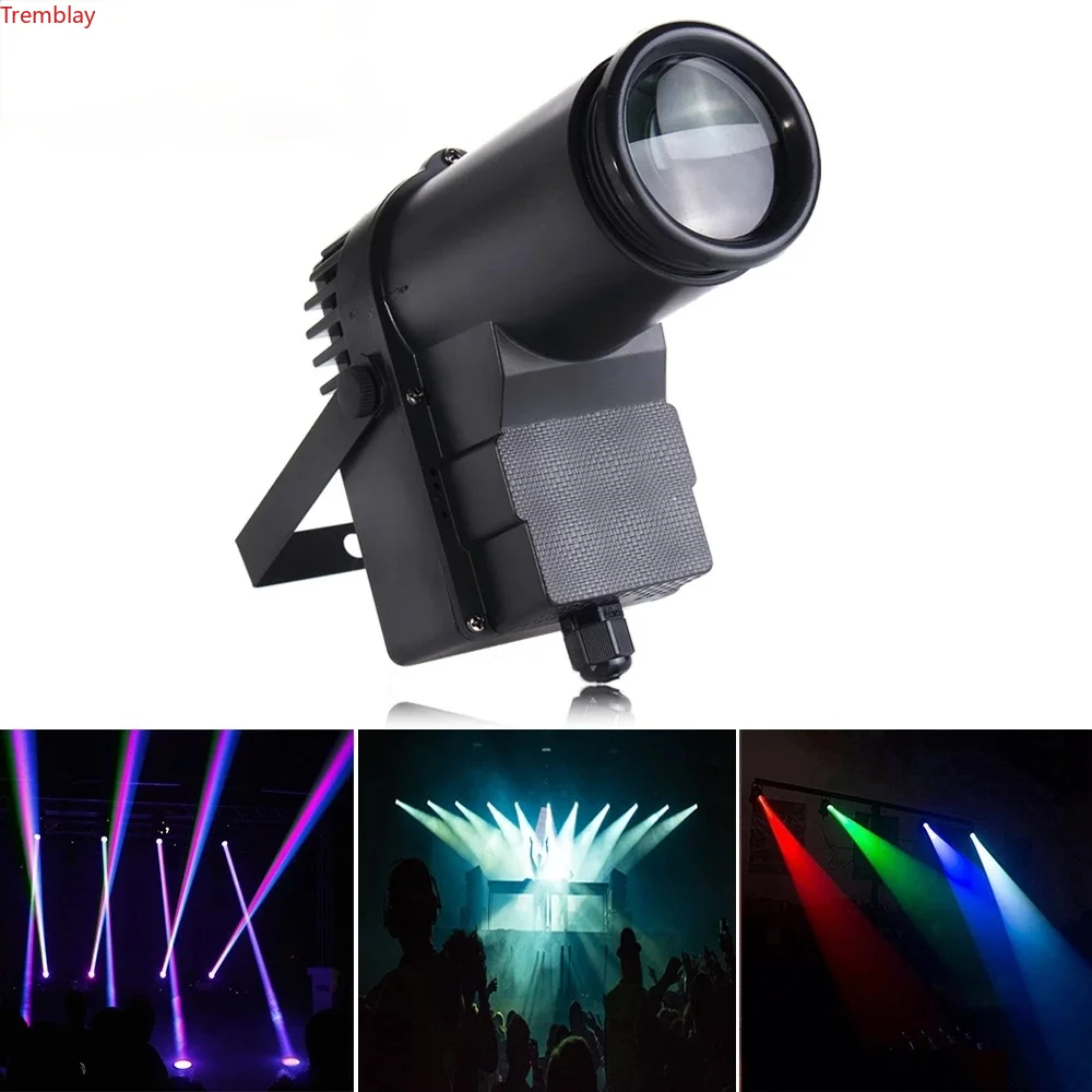 Mini luz conduzida da fase, 10w, rgbw, com ponto do pino da bola do espelho, para o partido do DJ, ktv