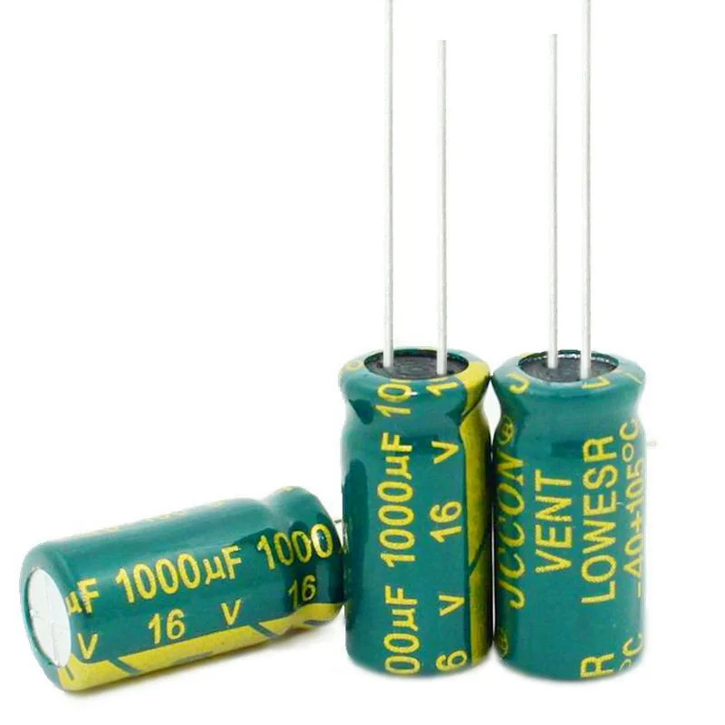 Alta Frecuencia 6,3 V, 10V, 16V, 25V, 35V, 50V, 400V, 450V, 22UF, 47UF, 100UF, 220UF, 330UF, 470UF, 680UF, 1000UF, 1500UF