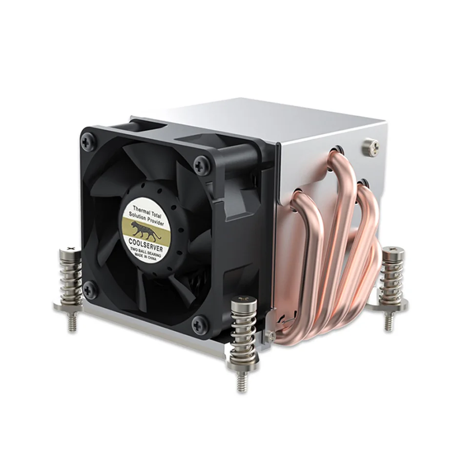 COOLSERVER R63 4, тепловая трубка 2U, серверный кулер для процессора, рабочая станция, вентилятор охлаждения компьютера для Intel LGA2011 1700 115X AMD AM4