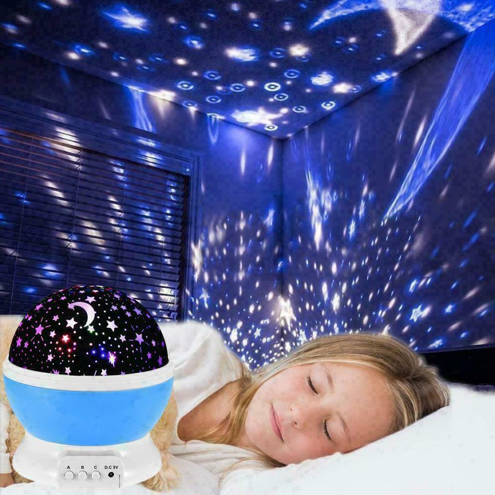 LED Starry Sky Lamp for Kids, Lâmpada para atmosfera Projetor de luz para decoração do quarto do bebê Céu estrelado Disco Ball, Luz de néon ambiente