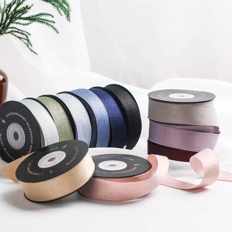 3หลา Matte รูปแบบริบบิ้น DIY อุปกรณ์เสริมผมวัสดุช่อบรรจุภัณฑ์เสื้อผ้าอุปกรณ์เสริมของขวัญตกแต่ง