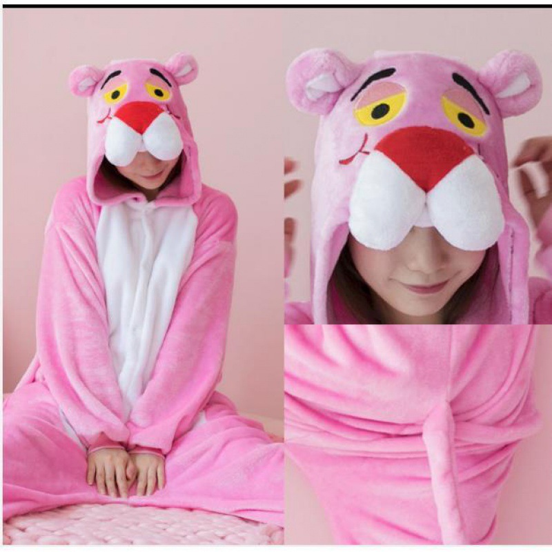 Monos de peluche de animales Unisex para adultos, pijamas rosas de una pieza, ropa de dormir para mujeres y hombres, disfraces de Cosplay de unicornio de franela de dibujos animados de invierno