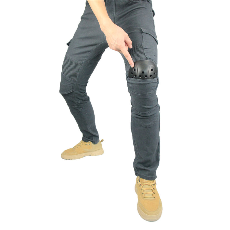 UGB06 Pantalones vaqueros para motocicleta, Pantalones vaqueros con plumas para Hombre, versión estándar, Pantalones para montar en Moto, Pantalón para montar en verano