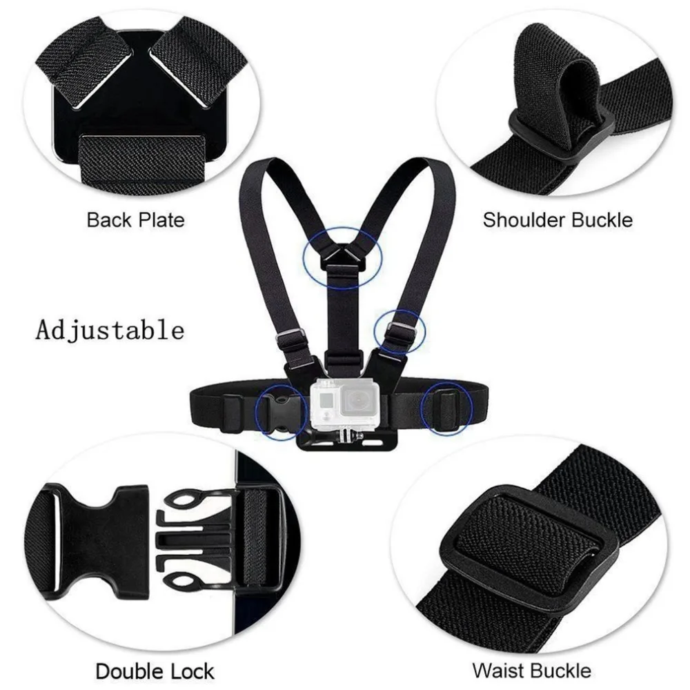 Chest Strap Rotate Phone Mount for iphone Smart Phone Belt Body Harness Holder for Gopro Hero 12 11 10 9 8 Insta360 Dji Camera