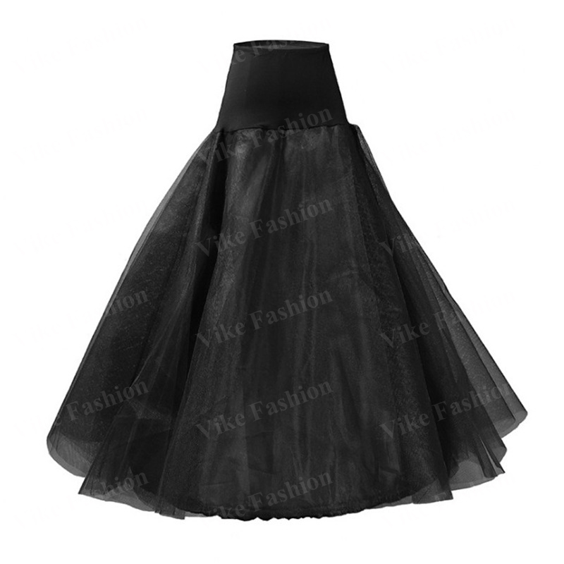 Long Petticoat Ruffled Crinoline Vintage Wedding Bridal for Dresses Underskirt Rockabilly Tutu