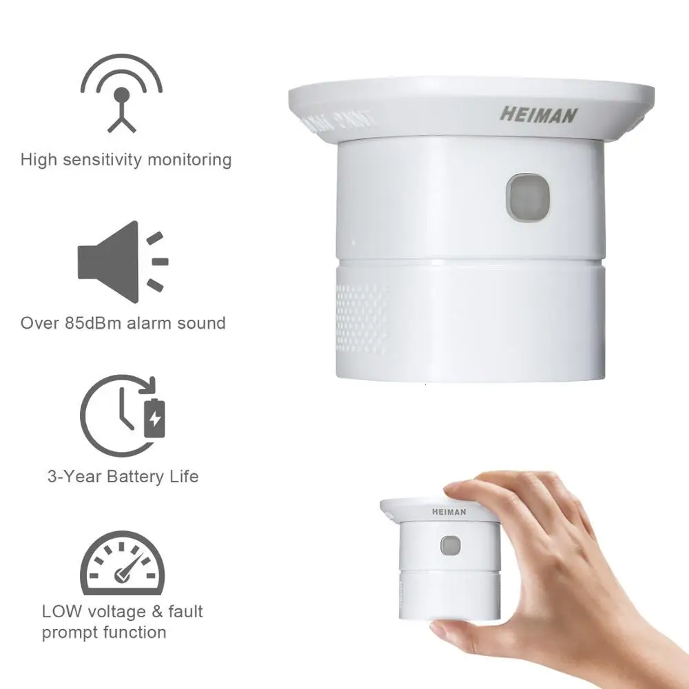 HEIMAN Zigbee Детектор угарного газа Высокая чувствительность CO датчик подходит для умных домов