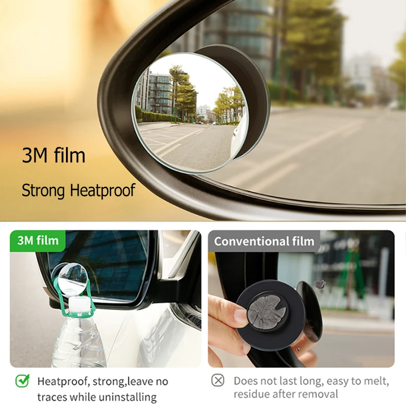 Baseus 2 Chiếc Xe Chiếu Hậu Full Tầm Nhìn Rộng 360 Độ Tức Giận Bãi Đậu Xe Assitant Chống Nước Tự Động Chiếu Hậu Xóa Điểm Mù gương