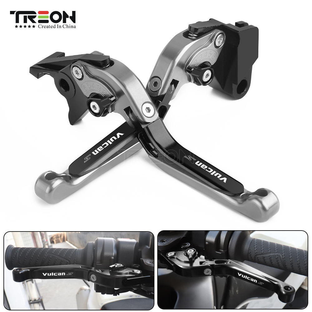 Untuk KAWASAKI VULCAN S 650 VN VN650 2015-2017 2018 2019 Sepeda Motor Dapat Dilipat Kopling Rem CNC Tuas Aluminium