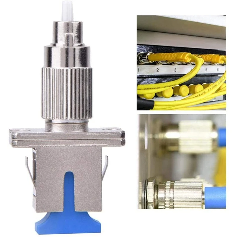 FC-SC โหมดเดี่ยว Coupler Hybrid Converter อะแดปเตอร์ไฟเบอร์ออปติกสำหรับ FC ชาย SC หญิง