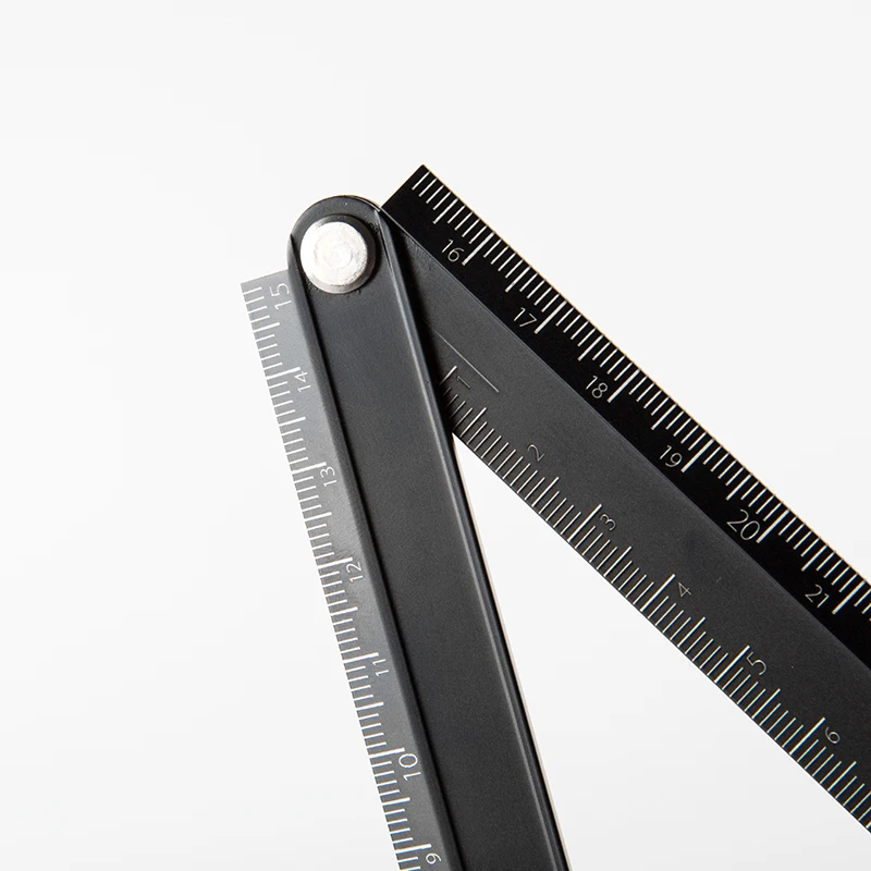 Kokuyo Righello pieghevole in allumite 15 cm 30 cm Regola di misurazione monocromatica urbana Cancelleria giapponese Forniture per studenti scolastici per ufficio A6336