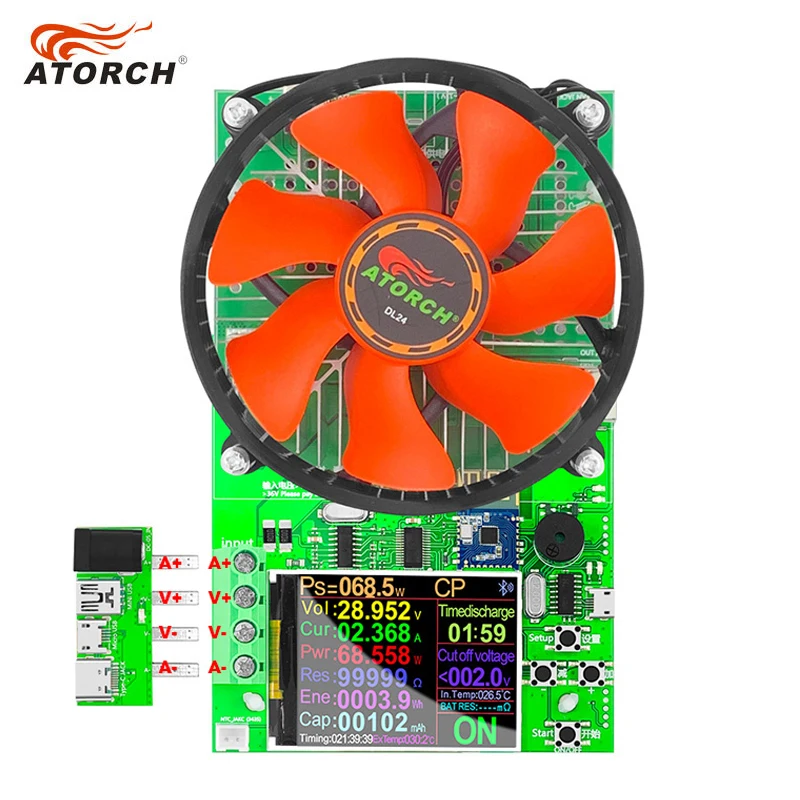 150W 20A แบตเตอรี่ความจุ 4 สาย DC USB เครื่องทดสอบอิเล็กทรอนิกส์โหลดแบตเตอรี่ลิเธียม Discharge Monitor แหล่งจ่ายไฟ Checker PC APP
