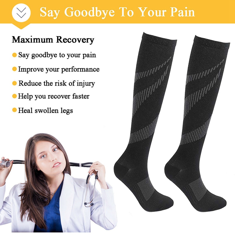 Calcetines para venas varicosas medias de compresión enfermera deportes calcetines de ciclismo para diabéticos correr regalo para hombres Diabetes naturaleza senderismo