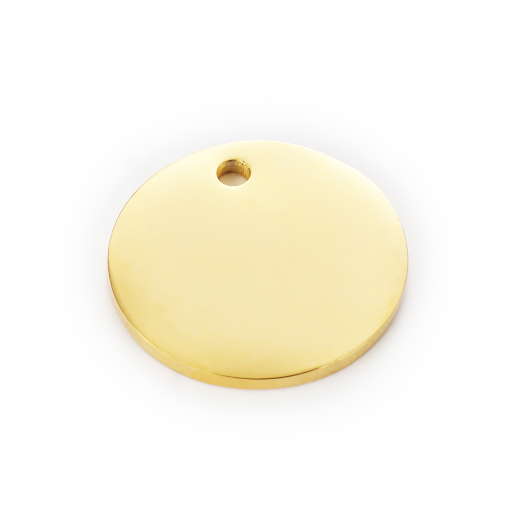 MaiLun 30 Stück lasergravierte Logo-Text-Design-Kreis-Charms, Edelstahl-Charms, runde Charms für Armband, Halskette, Anhänger