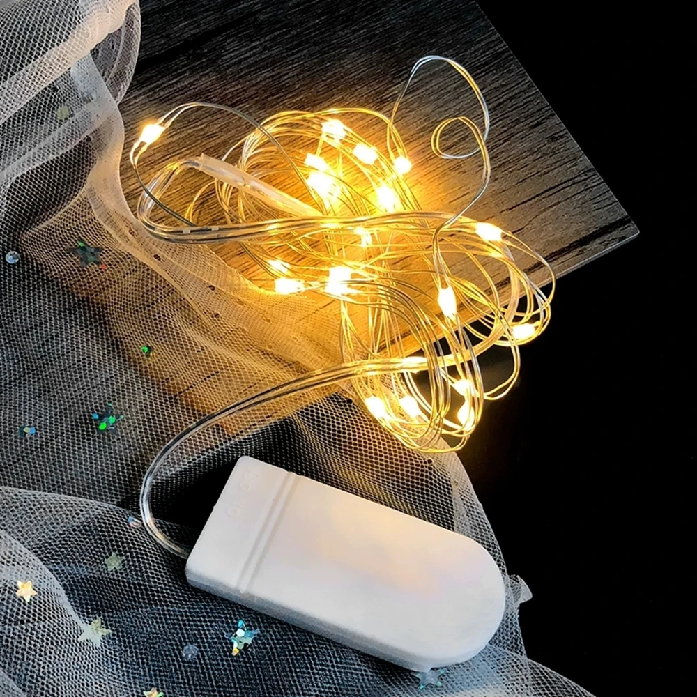 1-10M luci a stringa a LED filo di rame lucine luce notturna per ghirlanda di Natale camera da letto lampada per decorazione di nozze per interni