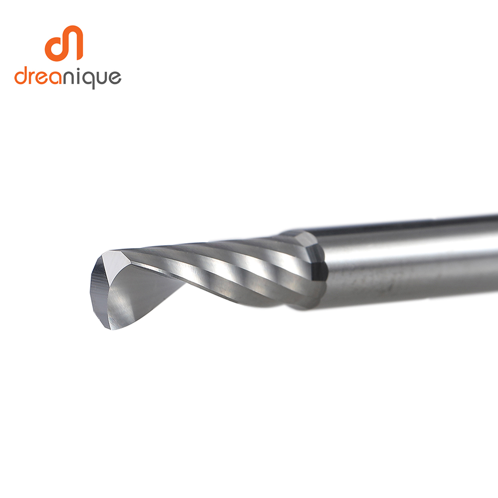 1 Máy Tính AAAAA 3D CNC Router Bit Khắc Cắt 3.175 /4/6 Vỏ Đơn Sáo Xay Cắt Xoắn Ốc Cấp Cối Xay gỗ Nhôm