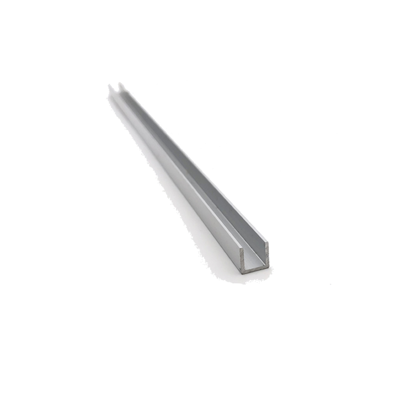U shape  Aluminum Outside width 4mm 5mm 6mm 7mm thick 0.6 0.8mm aluminum alloy glass covered edge strip 6063 Aluminum U-Channel