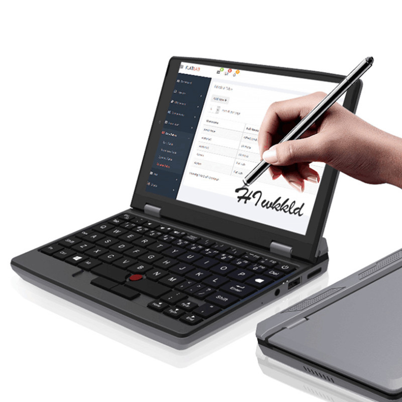 7 Polegada mini portátil intel n100 notebook tela de toque netbook portátil windows 11 mini pc micro computador bluetooth 4.2 16gb 1tb