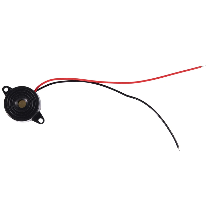 RISE-5 Pcs DC 3-24V 85dB suono cicalino elettronico allarme nero 23x12mm
