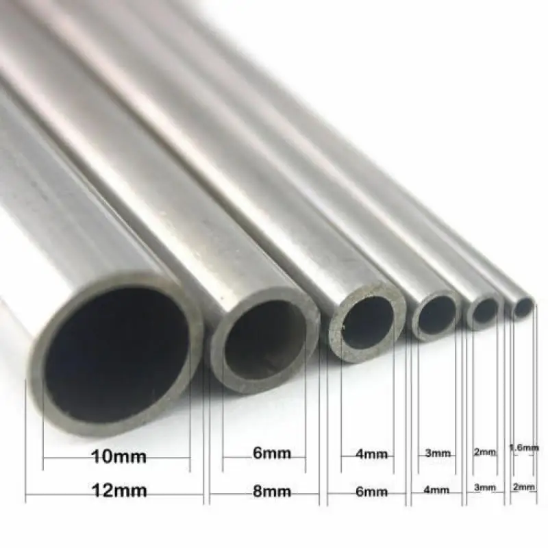 1-10pcs สแตนเลสหลอด 304 สแตนเลสสตีลหลอด Capillary 250/500 มม.ความยาว 1 มม./1.5 มม./2 มม./3 มม./4 มม./5 มม./6 มม./8 มม./10 มม./12 มม.