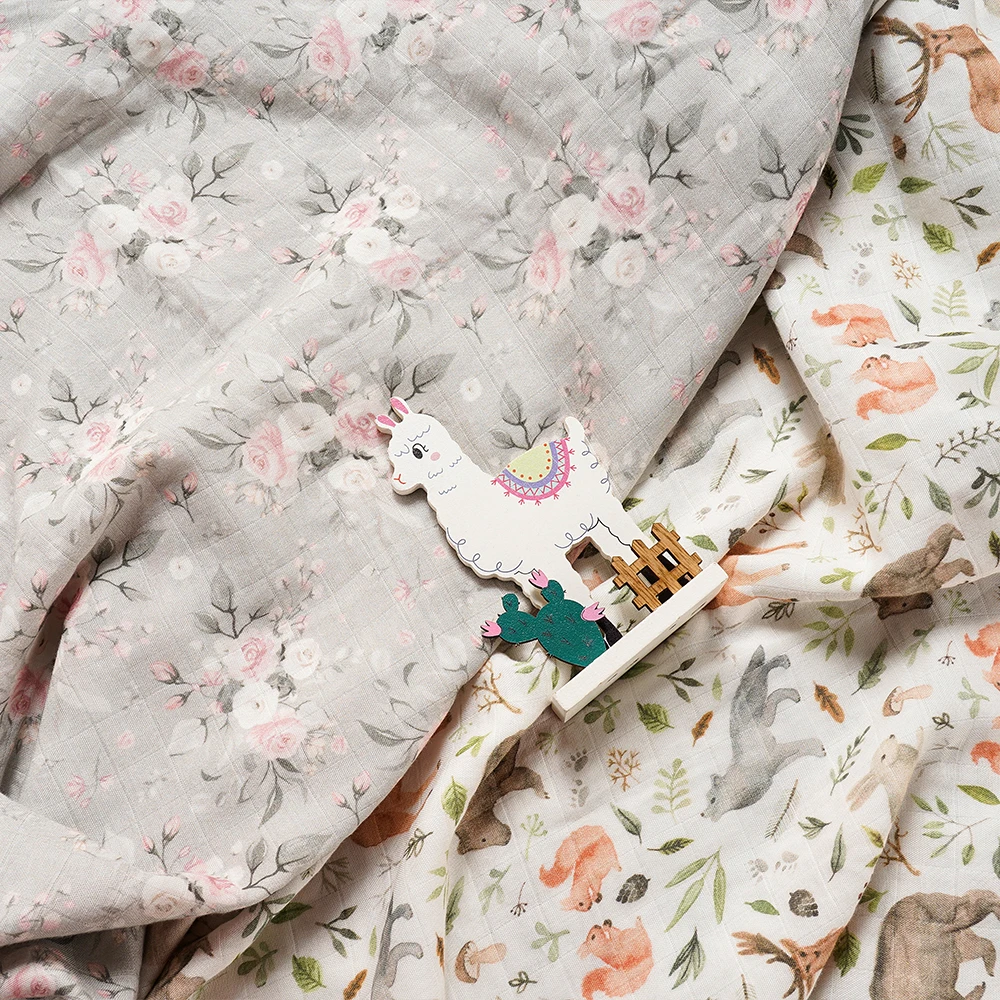 Kangobaby #My Soft Life# High Density Muslin Premier Quality Digital Print Baby Swaddle Blanket