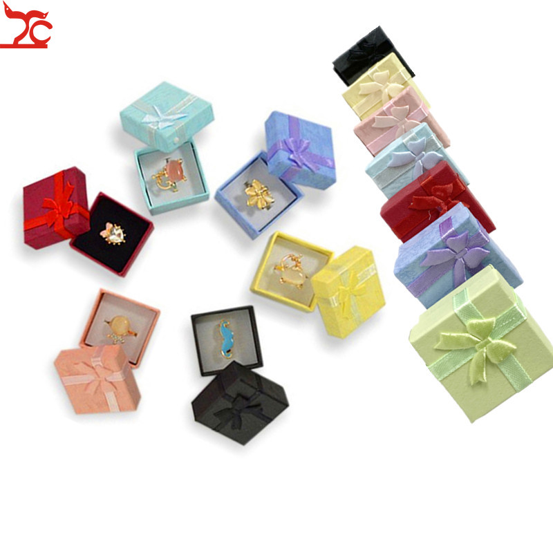 12/24/36 stücke Ring Lagerung Box Ohrring Lagerung Geschenk Box Hohe Qualität Papier Schmuck Verpackung Container Kleine Schmuck box Display