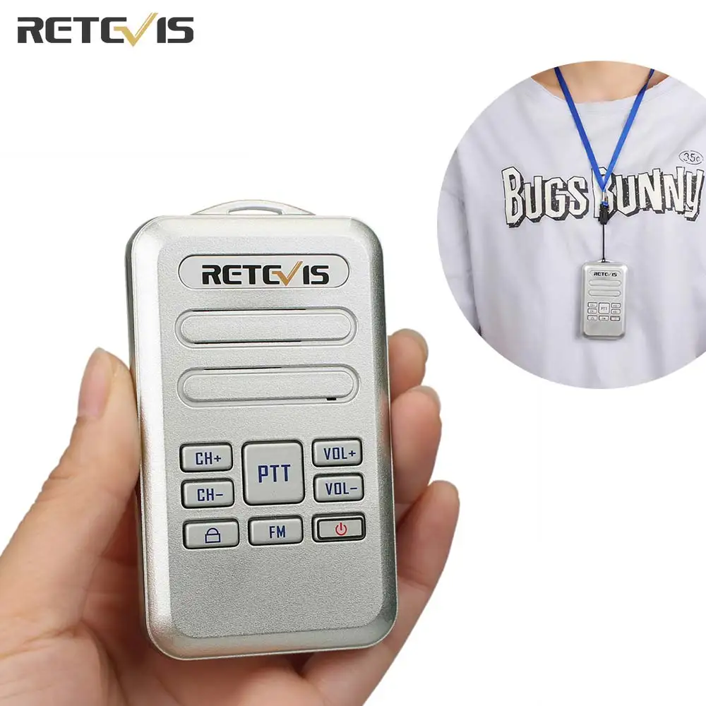Retevis RT20 Mini Walkie Talkie Transceiver 2-Wege-Radio Walk Talk PTT Radio Comunicador Walkie-Talkies für Restaurant Hotel Home
